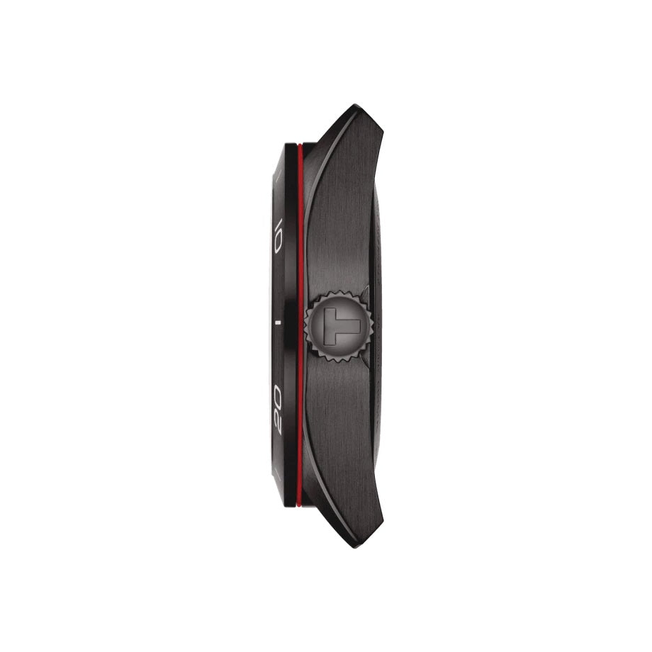 Reloj Tissot PRS 516 Powermatic 80 42mm negro acero automático acabado PVD negro T131.430.36.052.00