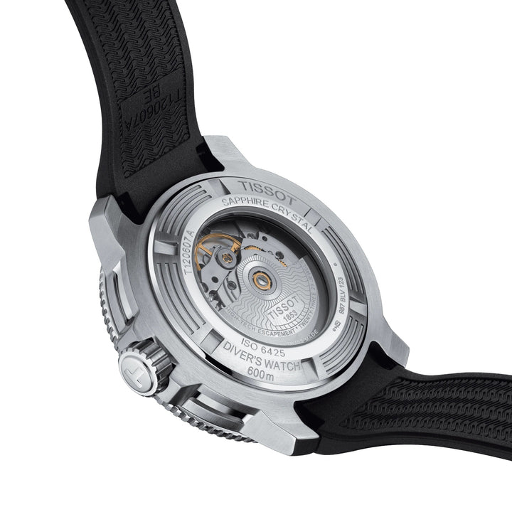 Tissot Watch Seastar 2000 Powermitic מקצועי 80 46 מ"מ פלדה אוטומטית שחורה T120.607.17.441.00