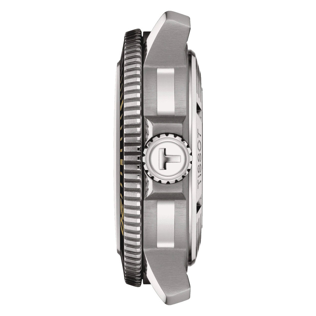 Tissot Watch Seastar 2000 Gairmiúil Powermitic 80 ISO 6425 (2018) 46mm Teastas Grey Grey Cruach T120.607.17.441.01