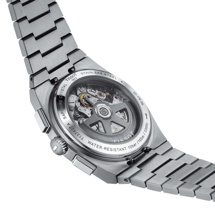 Tissot घड़ी Prx स्वचालित क्रोनोग्रफ़ 42 मिमी सफेद स्वत: स्टील T137.427.11.011.00