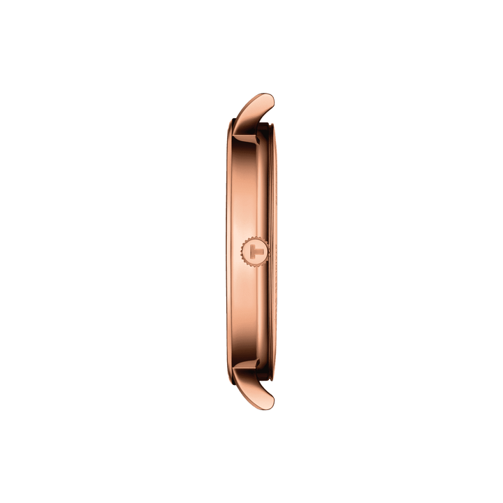 Часы Tissot Gent 40 мм серебряный кварцевый стальной отделка PVD розовое золото T143.410.36.011.00