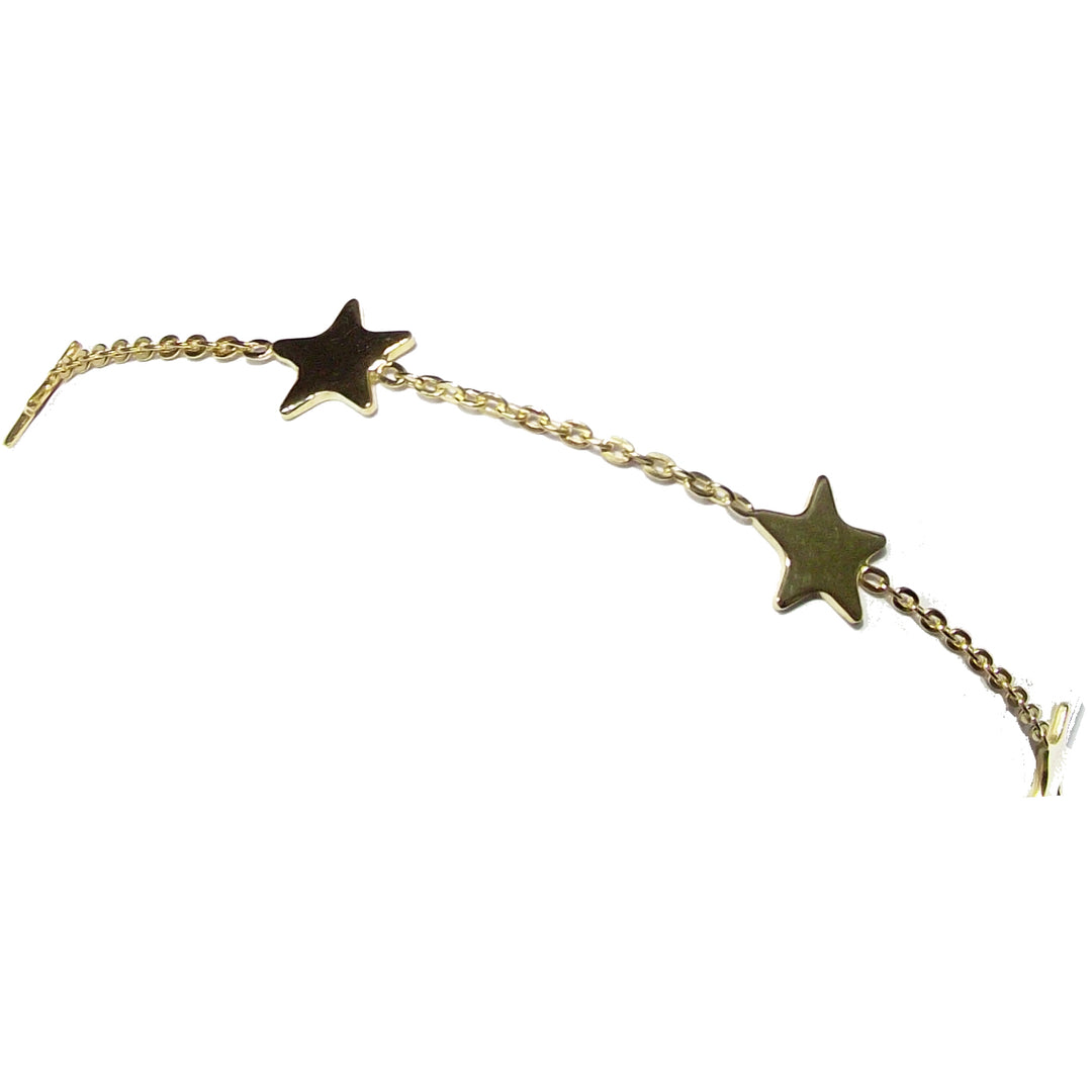 Capodagli 5-stjärnigt armband 925 Silver Finish Yellow Gold CPD-Bra-Arg-0004-G