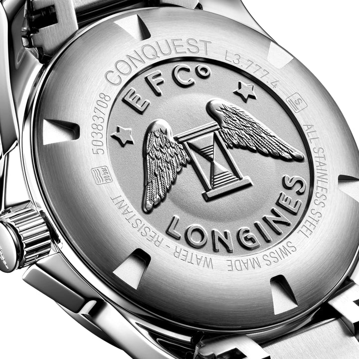 Longines Conquest 41 mm zegarek Automatyczna niebieska stal L3.777.4.99.6