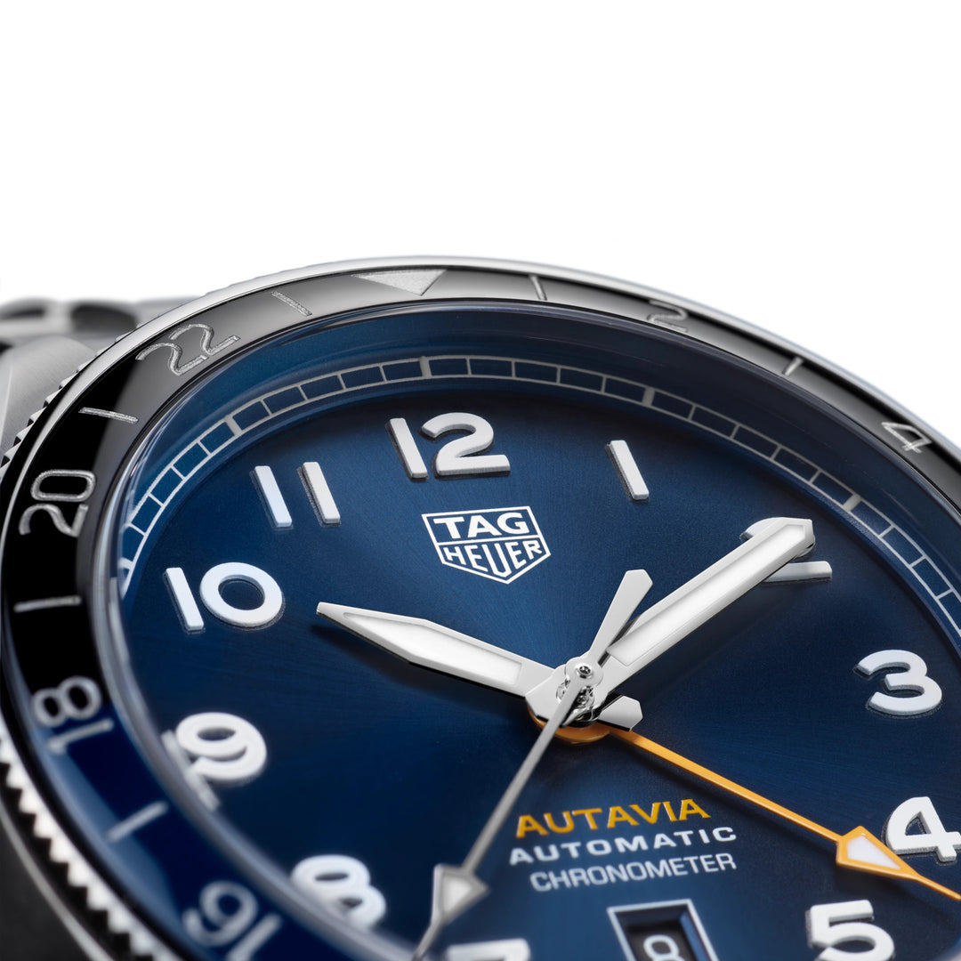 TAG Heuer(泰格豪雅)腕表Autavia COSC GMT Calibre 7 Limited Edition 42毫米蓝自动钢WBE511A.BA0650