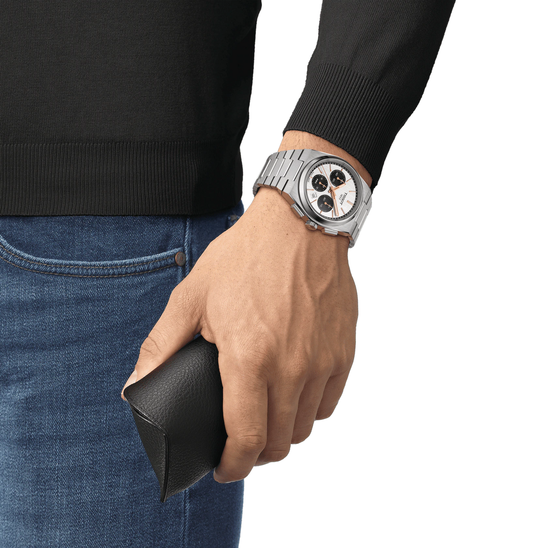 Tissot Watch PRX Automatisk kronograf 42mm hvit automatisk stål T137.427.11.011.00