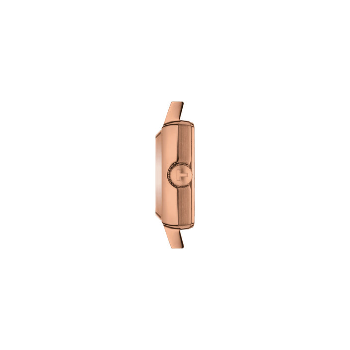 Tissot घड़ी लवली ग्रीष्मकालीन सेट 20 मिमी चांदी क्वार्ट्ज स्टील समाप्त पीवीडी गुलाबी सोना T058.109.36.031