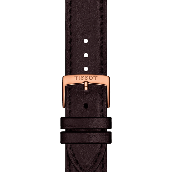 Tissot relógio Everytime Gent 40mm prata quartzo aço acabamento PVD ouro rosa T143.410.36.011.00
