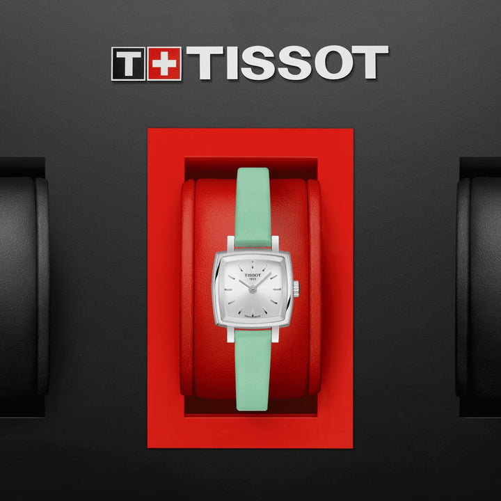 天梭手表可爱的夏季设置20毫米银石英钢T058.109.16.031.01
