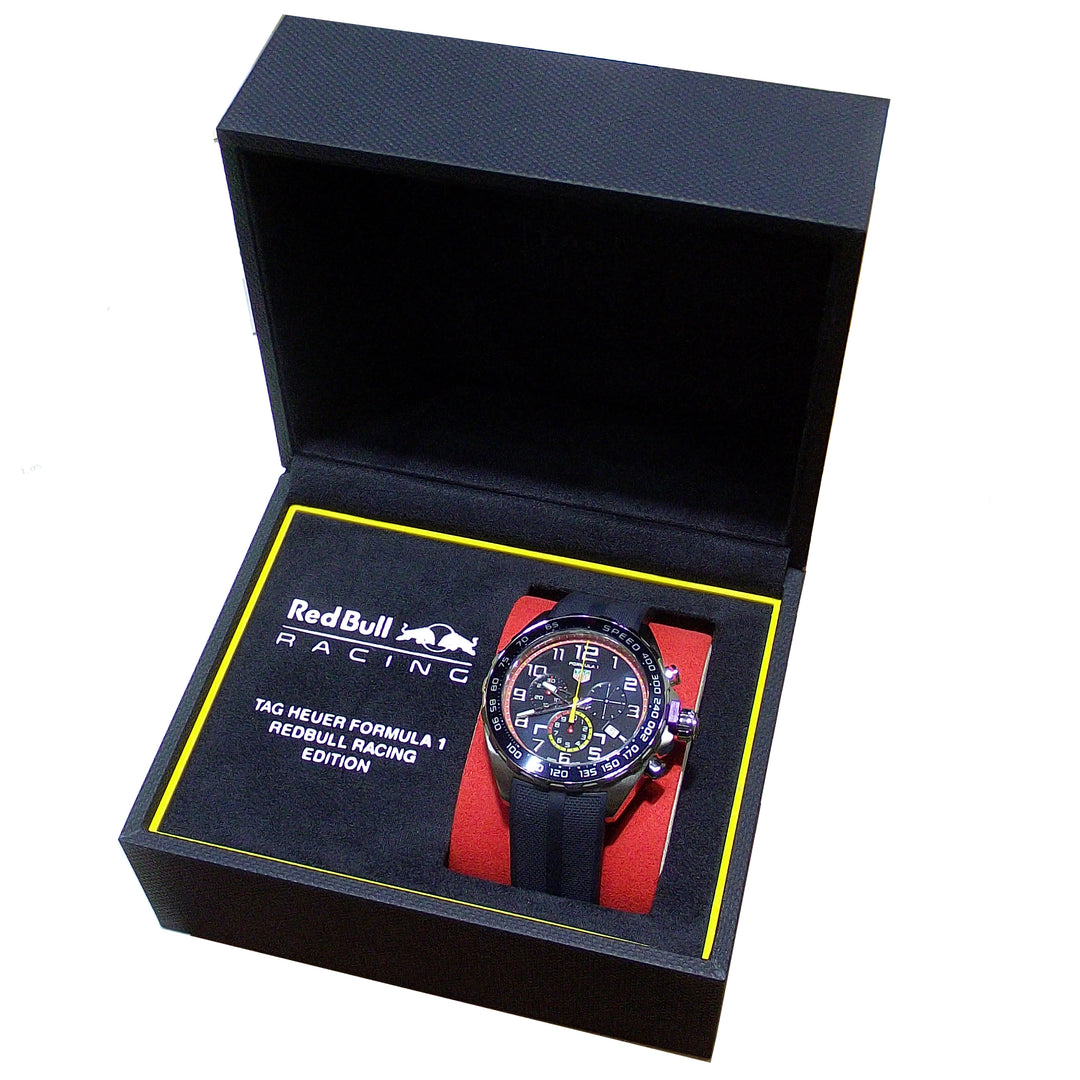 TAG Heuer Clock Formule 1 Red Bull Racing Edition 43mm Blue Quartz Steel CAZ101AL.FT8052
