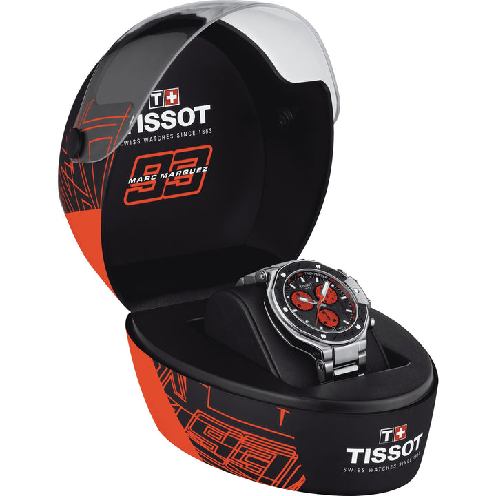 Tissot orologio T-Race Marc Marquez 2022 Limited Edition 3993 pezzi 45mm nero quarzo acciaio T141.417.11.051.00