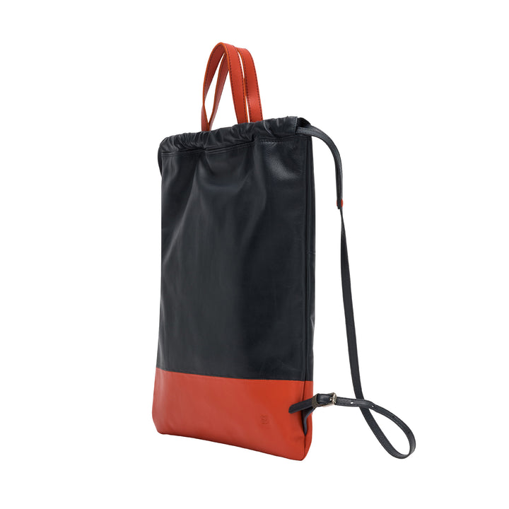 DuDu Plecak w sacca w skórze do mody sportowej torby torby z kulisami i cienkimi skórzanymi ramionami