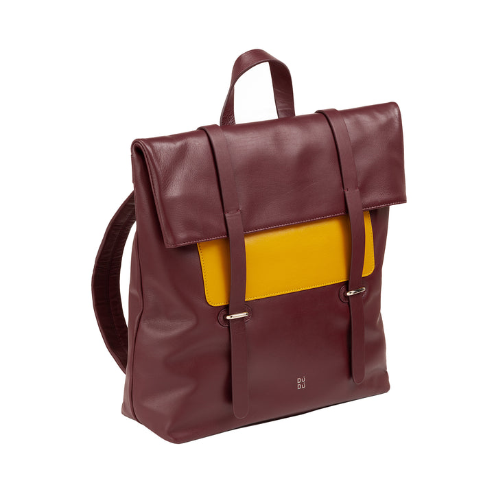 حقيبة ظهر جلدية ملونة من دودو للرجال والنساء، حقيبة ظهر كبيرة ناعمة بسعة 14 لتر، تصميم رياضي كاجوال متعدد الجيوب