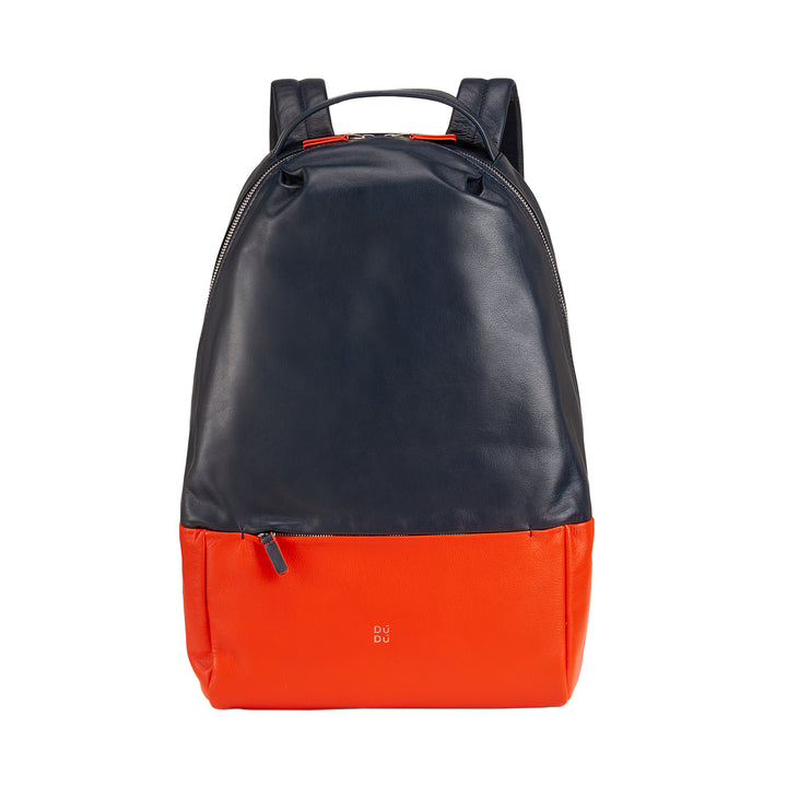 DuDu Multicolor lædersport rygsæk, farverig blød kvindes rygsæk med anti -tyveri lomme