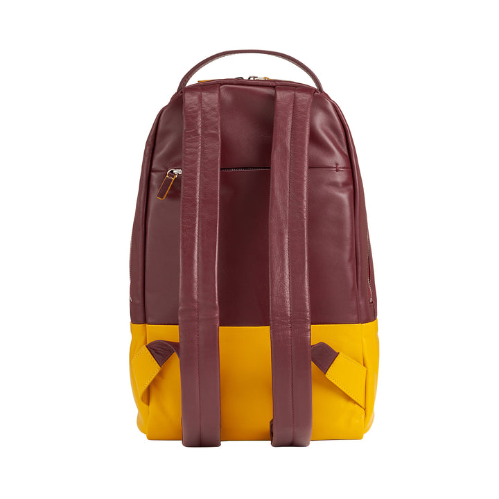 DuDu Multicolor lædersport rygsæk, farverig blød kvindes rygsæk med anti -tyveri lomme