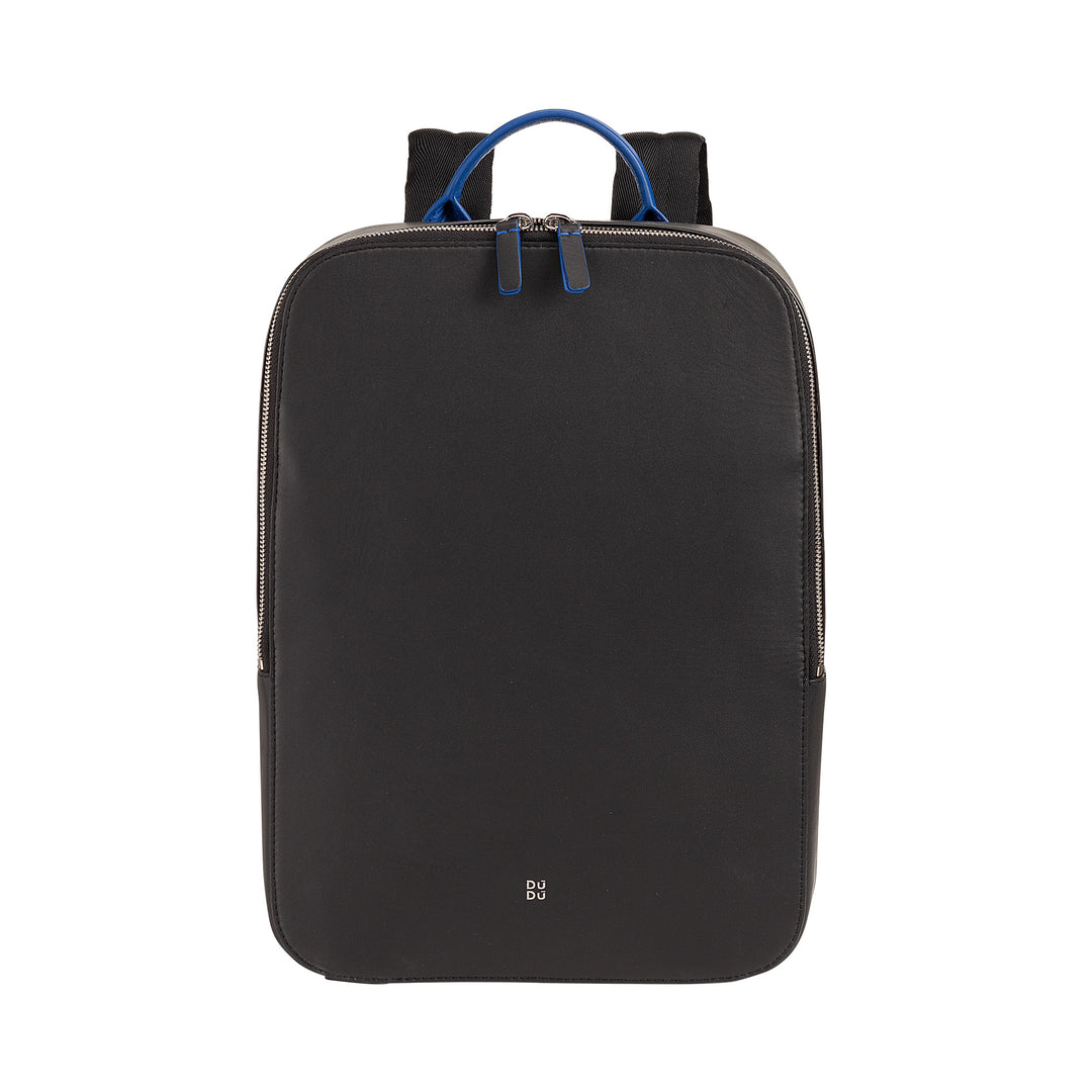 DuDu Plecak na PC do 14 cali w naprawdę kolorowej eleganckiej skórze, przenośnym plecaku MacBooka i tablecie iPad z zamkiem błyskawicznym