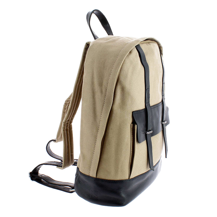DuDu PC Backpack Computer læder notebook og resistent stof med forreste lomme og justerbare skulderstropper